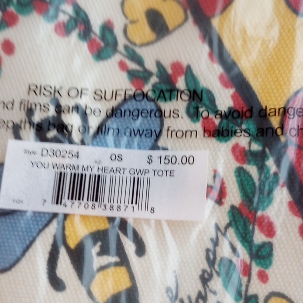 Colorful Graphic Tote Bag (New With Tags) - Picture 7 of 7